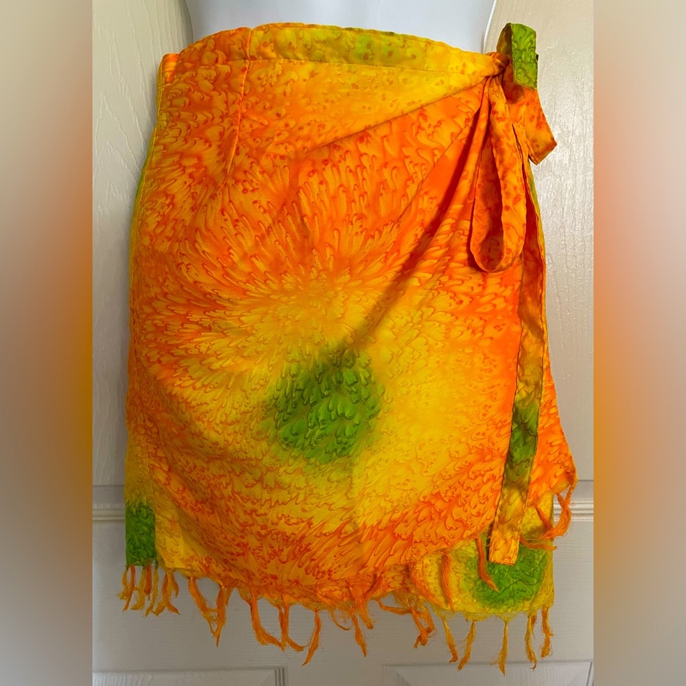 Women’s Tie Dye Print Wrap Sarong One Size